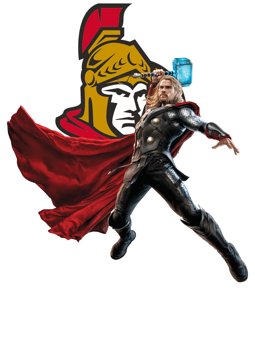 Ottawa Senators Thor Logo vinyl decal